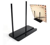Supporto per dischi in vinile da tavolo, supporto per dischi in vinile, espositore per dischi, in acrilico, per visualizzare il tuo ascolto quotidiano in ufficio a casa (nero)