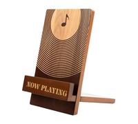 Supporto per dischi in vinile per scrivania - Rastrelliera per album in legno retrò | Scaffale portatile di archiviazione LP Record Rivista di libri verticale Organizzatore di file Studio di musica