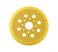 Supporto per disco abrasivo da 125 mm con piastra di supporto a 8 fori, base in schiuma di poliuretano compatibile con GEX125-1AE PEX220A PEX220AE, adattatore casuale per la lavorazione del legno