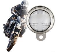 Supporto per disco fiscale per moto, 87 mm, impermeabile, in acciaio inox, con guarnizione sicura e design antiruggine, adatto per la maggior parte delle moto (argento)