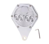 Supporto per disco fiscale per moto, esagonale, in alluminio con chiave, porta etichette per ATV, moto, ciclomotore