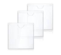 Supporto per disco fiscale per parabrezza auto con retro adesivo, in plastica trasparente, porta permesso per parabrezza - contiene tasse, assicurazioni o pass di accesso, misura universale per auto