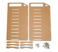 Supporto per disco rigido in acrilico fai-da-te, rack per hard disk a più strati con fori di montaggio precisi per unità da 3,5 pollici e ventole da 8 cm, supporto per HDD da scriv (10 strati)