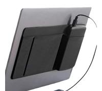 Supporto per disco rigido per computer portatile, custodia adesiva per computer portatile, con 3 tasche per accessori elettronici, custodia organizer per donne, insegnanti, università, studenti