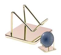 Supporto per display con cristalli, supporto in metallo con base, programma minerale, supporto fossile | Display decorativo, supporto per pietra corallina da collezione, organizzatore di roccia