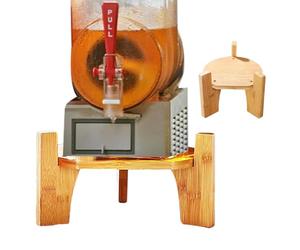 Supporto per distributore d'acqua, supporto per d'acqua, supporto per bevande in vetro in legno Porta della d'acqua rotonda per banca da cucina