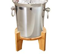Supporto per distributore di bevande con base rotonda in legno | Base dispenser per succhi d'acqua per casa, catering, ristorante, bar, matrimonio, compleanno, buffet, cappella all'aperto