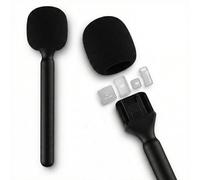 Supporto per DJI Mic 3/2/Mini 2/Mini/Rode Wireless GO II/Insta360 Handle Rig Wireless Interview Lavalier Microfono Adattatore Palmare per DJI Osmo Pocket 3/4 Mic 2/3/Hollyland Lark M1/C1/Synco G1/A2