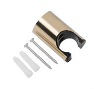 Supporto per doccetta per bidet portatile, staffa per soffione doccia, montaggio a parete, in acciaio inox e ABS, universale, adatto per WC, doccetta a mano, facile da installare, nero e oro