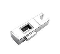 Supporto per doccetta Supporto for soffione doccia a tubo quadrato Spruzzatore girevole regolabile Base fissa Staffa for binario montante di ricambio Accessori da bagno hardware(Size 3)