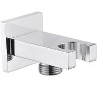Supporto per doccetta Supporto for soffione doccia, montaggio a parete, in ottone massiccio con placcatura cromata