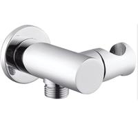 Supporto per doccetta Supporto for soffione doccia, montaggio a parete, in ottone massiccio con placcatura cromata
