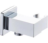 Supporto per doccetta Supporto for soffione doccia, montaggio a parete, in ottone massiccio con placcatura cromata