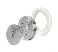 Supporto per doccia espresso in acciaio inox con guarnizione in silicone per un'estrazione ottimale