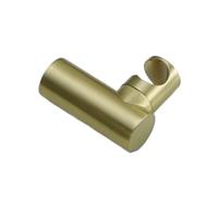 Supporto per doccia in metallo color canna di fucile, supporto per doccia portatile, spruzzatore a parete, accessorio in ottone da installare a vite (oro spazzolato)