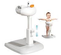 Supporto per doccia per bambini Supporto per bagnetto regolabile in altezza con base antiscivolo e giocattolo a forma di papera a mani libere per le mamme