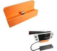 Supporto per docking station Retroid Pocket 5 con tipo C a 90 gradi per l'accesso per una configurazione organizzata, staffa di supporto leggera per console di gioco, design portatile, grigio