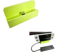 Supporto per docking station Retroid Pocket 5 con tipo C a 90 gradi per l'accesso per una configurazione organizzata, staffa di supporto leggera per console di gioco, design portatile, grigio (verde)