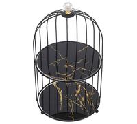 Supporto per dolci a forma di gabbia per uccelli: supporto per torta a 1 strato