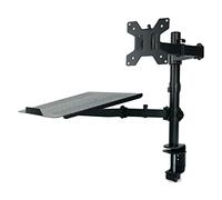 Supporto per Doppio Monitor, Braccio per Monitor, Laptop, Computer, Notebook, MacBook, Staffa Regolabile, HDWR SolidHand-LM01