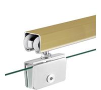 Supporto per Doppio Monitor H180 con Molla A Gas E Braccio A Movimento Completo per LCD/TV da 22"-32" Supporto Ergonomico per Scrivania con Morsetto Supporta 2-12 kg Alte-Champagne-80in/203.2cm