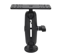 Supporto per ecoscandaglio ad alta resistenza in lega di alluminio tipo C Staffa a braccio lungo con testa a sfera 1,5 pollici per elettronica marina GPS e sostituzione dello (Asta in lega di