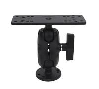 Supporto per ecoscandaglio ad alta resistenza in lega di alluminio tipo C Staffa a braccio lungo con testa a sfera 1,5 pollici per elettronica marina GPS e sostituzione dello (Asta in lega di