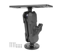 Supporto per ecoscandaglio in lega di alluminio con sfera da 38 mm, braccio da 9 cm, compatibile con Garmin, Humminbird, Lowrance e altri