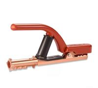 Supporto per elettrodo di saldatura 300A/800A, pinze in ottone con manico isolato, compatibile con saldatori MMA 200-300 Amp, per saldatura professionale (300 A)