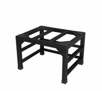 Supporto per elettrodomestici Resistente, 56x56x30 cm, piedistallo per Lavatrice e asciugatrice con Piedini in Gomma, Base in Acciaio al Carbonio, Colore Nero, Senza necessità di Montaggio, per Uso