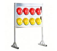 Supporto per elmetto rigido, supporto per casco di sicurezza, da pavimento, in acciaio inossidabile 304, per cantiere e officina, soluzione di stoccaggio durevole, organizer per attrezzature