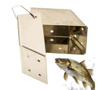 Supporto per esca per tende, accessorio durevole in riutilizzabile, gabbia per esca per carpe, caluchas compatibili, mais, verso, pellet, stagno ideale, lago, fiume