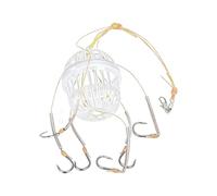 Supporto Per Esche Da - con 6 Ganci e Secchio Robusto - Trappola per Esche da ,Per Acqua Acqua Salata Fiume Lago Ai Granchi Kayak Al Pesce Gatto