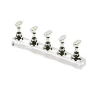 Supporto per esercitarsi con le unghie, Bastoncini campione for unghie Multicolor Display for esercitazione smalto gel for manicure che mostra lo strumento for scaffale(Silver)