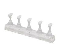 Supporto per esercitarsi con le unghie, Bastoncini campione for unghie Multicolor Display for esercitazione smalto gel for manicure che mostra lo strumento for scaffale(White)