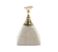 Supporto per esercitarsi con le unghie, Bastoncini campione for unghie Multicolor Display for esercitazione smalto gel for manicure che mostra lo strumento for scaffale(1pcs White)