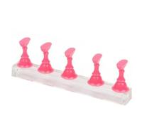Supporto per esercitarsi con le unghie, Bastoncini campione for unghie Multicolor Display for esercitazione smalto gel for manicure che mostra lo strumento for scaffale(Pink)