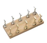 Supporto per esercitarsi con le unghie, Set di supporti for esercitazioni su scaffale for esposizione unghie in acrilico con supporto, multicolore(Gold Silver)
