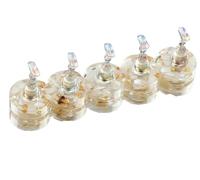 Supporto per esercitarsi con le unghie, Set Espositori for Unghie Base Quadrata Rotonda Multicolor(05-round White)