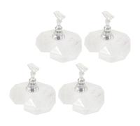 Supporto per Esercitazioni di Unghie 4 Pezzi in Acrilico Magnetico | Forma a Cuore, Portatile e Leggero, per Pratica Manicure e Presentazione Unghie Finte