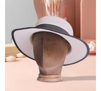 Supporto per espositore per cappelli con parrucca e testa di manichino per