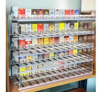 Supporto Per Esposizione Di Sigarette - Espositore Acrilico Sigarette, Vetrina Acrilica, Espositore Portatile Trasparente Per Spingitori, Portasigarette Automatico Per Spingisigarette ( Size : 61.5x28