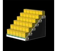 Supporto per Esposizione di Sigarette, Vetrina Acrilica, Negozio Display Scaffali, Portasigarette Rettangolare in Acrilico per Patatine, Caramelle, Gomme da Masticare, Portamedicine(37x34.6x21.8cm/14.