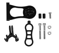 Supporto per estensione computer contachilometri bicicletta Supporto in lega di alluminio per Bike GPS Design piastra allargata Accessorio durevole Appassionati di ciclismo Nero (Comes with GOPRO
