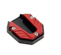 Supporto Per Estensione Del Cavalletto Laterale Per Moto In Lega Di Alluminio CNC, Piastra Di Supporto Antiscivolo cavalletto Moto Cavalletto Moto Accessori(Red)
