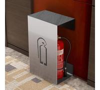 Supporto per estintore da parete, staffa decorativa in ferro inox per una conservazione sicura e un facile accesso in caso di emergenza