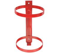 Supporto per Estintore in Acciaio Inox Rosso da Parete per Ufficio | Montaggio a Muro, Resistente alla Corrosione e Buona Portata, Include Viti, Finitura Liscia e Lucida