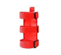 Supporto per estintore, supporto per bagagliaio per auto, estintore, cintura regolabile, accessori per auto, pratico per Jeep (rosso)