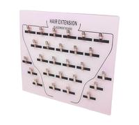 Supporto per extension in acrilico per extension per parrucche, piastra per innesti per parrucche, espositore per sezioni per parrucche, piastra in acrilico con clip, per donne