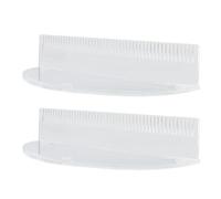Supporto per extension per capelli da 2 pezzi, porta parrucca portatile, espositore per capelli in acrilico per la colorazione del lavaggio della parrucca per la tessitura dello (Trasparente)